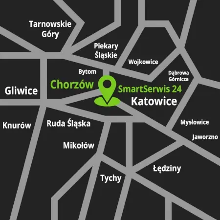 SmartSerwis24 znajduje się w Chorzowie